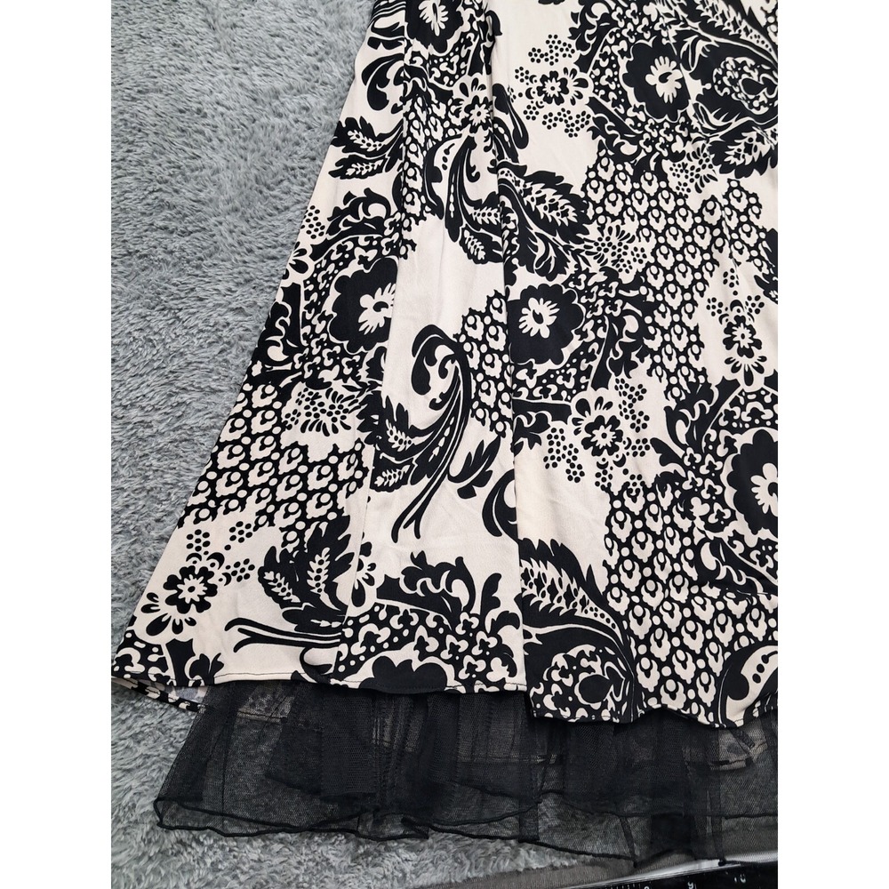 New MadisonLeigh Dress Womens Sz 12 Sleeveless Built in Bra Halter V-Neck Sun - Picture 2 of 16